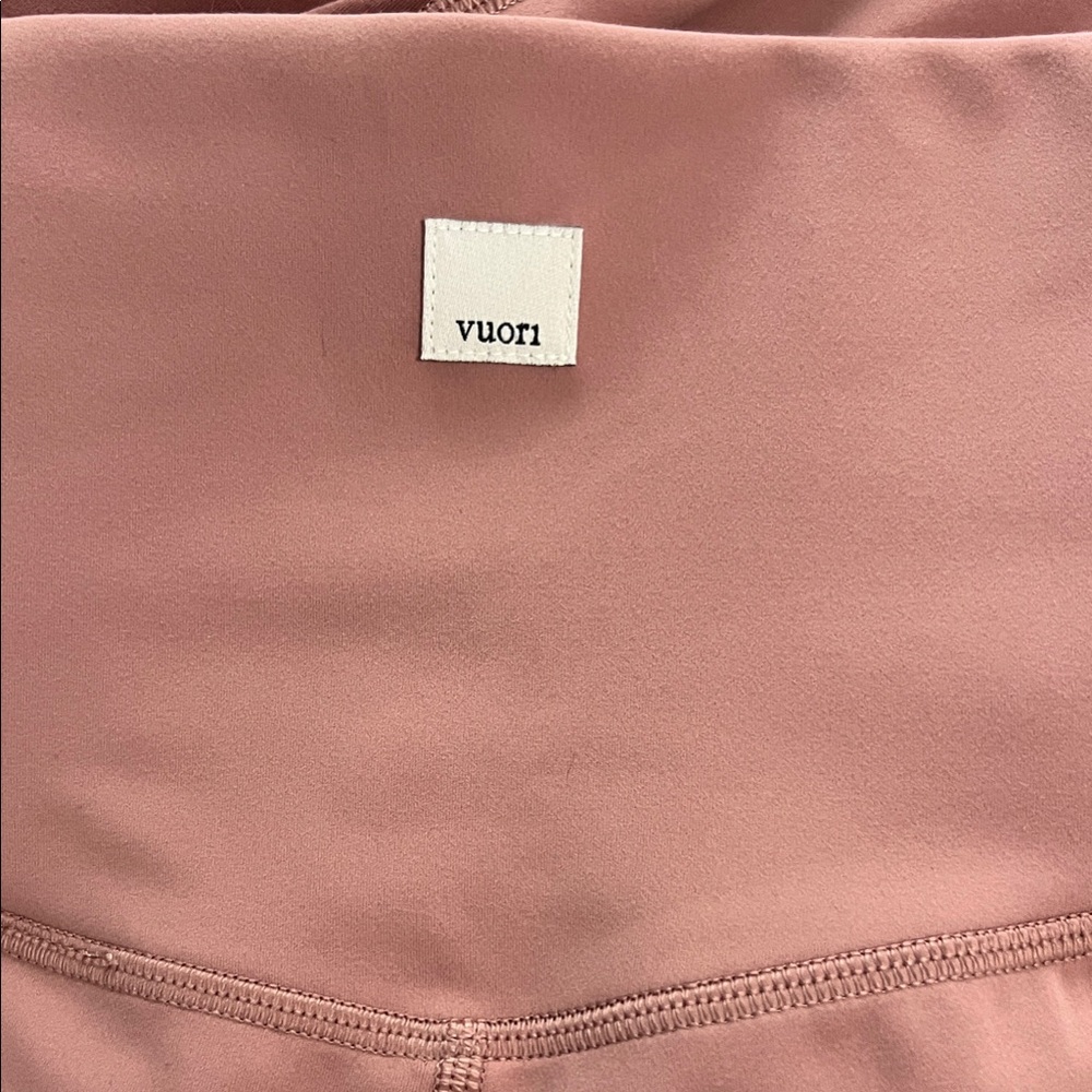 Vuori Women's Color Block Studio Leggings In Color Light Terracota